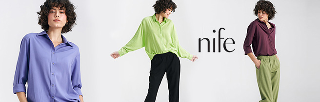 Nife - стилен аутфит с риза и панталон снимка
