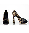 Дамски обувки Matilda с леопардови шарки-1 снимка