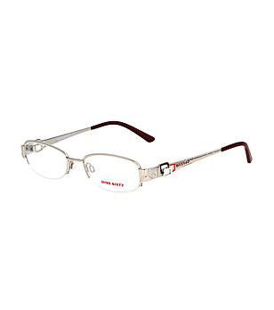 Метални полурамки за очила в сребристо снимка