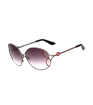 Дамски слънчеви очила със сребристи рамки снимка