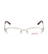 Метални полурамки за очила в сребристо-1 снимка