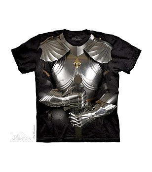 Unisex памучна тениска Рицарска броня снимка