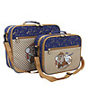 Комплект от два куфара в синьо Mr. Hopps-0 снимка