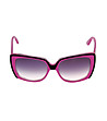 Розови дамски слънчеви очила с контрастен кант-1 снимка