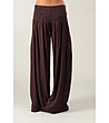 Дамски панталон в шоколадов цвят Amber-1 снимка