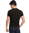 Черна тениска с принт-1 снимка
