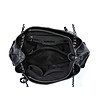 Черна дамска кожена чанта с дълги дръжки-3 снимка