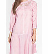 Розова памучна рокля -2 снимка