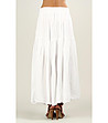 Дълга памучна пола в бяло-1 снимка