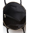 Черна дамска кожена чанта Bonnie-3 снимка
