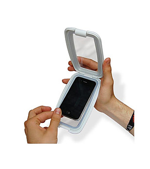Прозрачен водоустойчив защитен калъф за iPhone 4 и 5 снимка