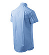 Синя памучна мъжка риза-3 снимка