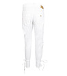 Бял памучен дамски панталон-1 снимка