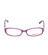 Розови рамки за очила с раирани дръжки-1 снимка