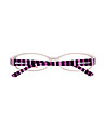 Розови рамки за очила с раирани дръжки-2 снимка