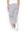 Дамски памучен панталон тип потури в сиво-1 снимка
