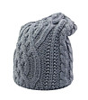 Плетена шапка в сиво Della-0 снимка