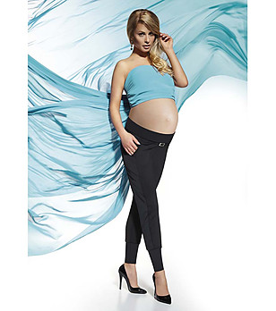 Панталон за бременни в черно Catrine 200 DEN снимка