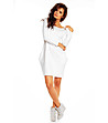 Бяла памучна рокля-1 снимка
