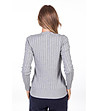 Дамски памучен пуловер в сиво Cora-1 снимка