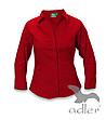 Дамска памучна червена риза-0 снимка