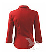 Дамска памучна червена риза-2 снимка