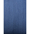 Синя вталена памучна пола-4 снимка