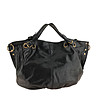 Дамска черна чанта от естествена кожа Karen-0 снимка