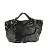 Дамска черна чанта от естествена кожа Karen-1 снимка