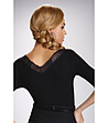 Дамска блуза в черно Luciana в макси размери-1 снимка