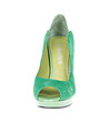 Зелени дамски кожени обувки Nova-1 снимка