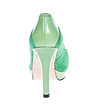 Зелени дамски кожени обувки Nova-2 снимка