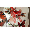 Комплект от 18 броя червени полупрозрачни пеперуди-2 снимка