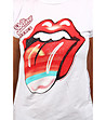Дамска памучна тениска в бяло The Rolling Stones-2 снимка