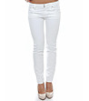 Дамски панталон в бял цвят-0 снимка
