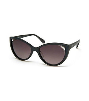 Черни дамски слънчеви очила тип котешко око снимка