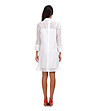 Бяла памучна рокля Elouise-1 снимка