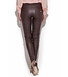 Дамски панталон в тъмнокафяво Lina-1 снимка