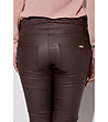Дамски панталон в тъмнокафяво Lina-2 снимка