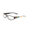 Черни рамки за очила с многоцветни дръжки-0 снимка