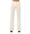 Бял памучен дамски панталон Lina-0 снимка