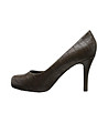 Кожени дамски обувки в тъмнокафяв нюанс Cammie-2 снимка