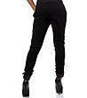 Памучен черен дамски панталон-1 снимка
