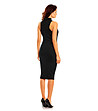 Черна рокля с вталена линия-1 снимка