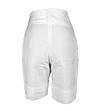 Бели ленени къси панталонки-1 снимка