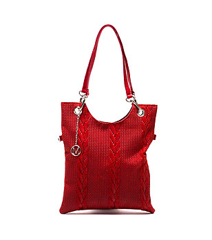 Дамска червена чанта Eve снимка