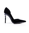 Кожени черни дамски обувки Sandra-1 снимка