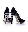 Кожени черни дамски обувки Sandra-2 снимка