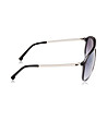Мъжки слънчеви очила в черно и сребристо-2 снимка