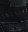 Дамски памучни дънки в тъмносин нюанс-2 снимка